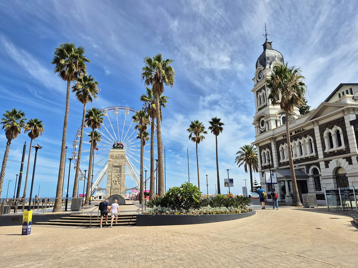 Glenelg foreshore in Adelaide